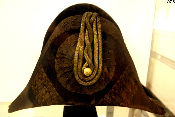 Cocked hat worn by Commodore Matthew G. Perry at Naval Academy Museum. Annapolis, MD.