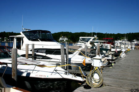 Pleasure craft on Kalamazoo River. MI.