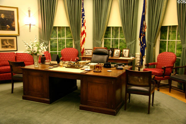 Replica of Truman's White House Oval Office. Independence, MO.
