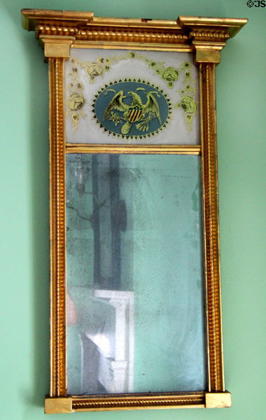 Early American mirror at General Daniel Bissell House. St. Louis, MO.