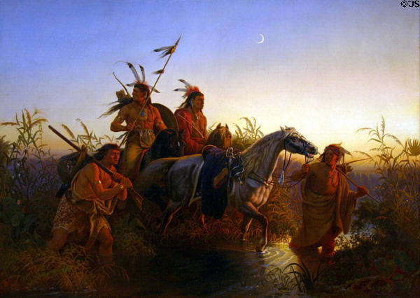 Captive Charger (1854) by Charles Ferdinand Wimar at St. Louis Art Museum. St Louis, MO.
