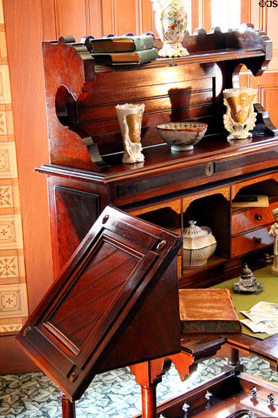 Swing open desk by Kearney & Wiggers Manuf. of Cincinnati, OH at Campbell House Museum. St. Louis, MO.