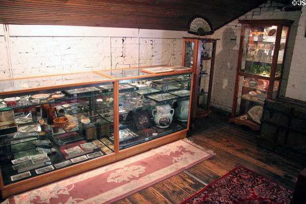Collection of 1904 St. Louis World's Fair souvenirs at Chatillon-DeMenil Mansion. St. Louis, MO.