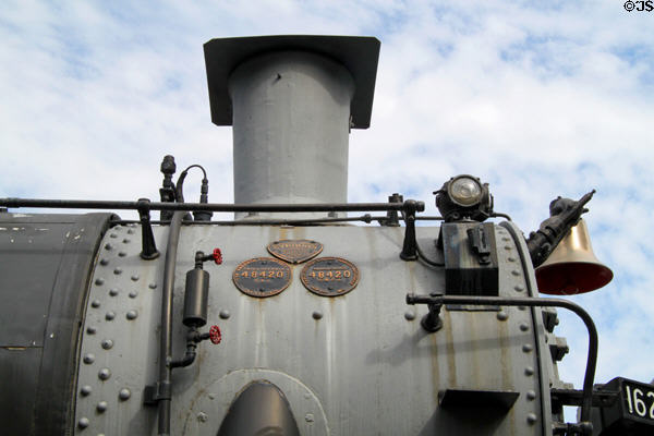 Eagle-Picher #1621 steam locomotive detail at St. Louis Museum of Transportation. St. Louis, MO.
