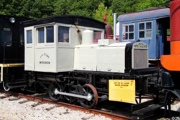 St Louis Water Division #1 gas then Diesel switch engine (1924) built by Whitcomb Locomotive Co. at St. Louis Museum of Transportation. St. Louis, MO.