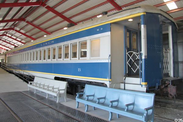 Missouri Pacific #6210 coach (1924) by American Car & Foundry at St. Louis Museum of Transportation. St. Louis, MO.