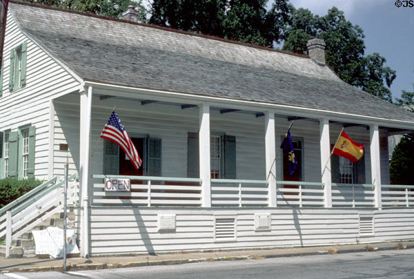 Jacques Guibourd House (1806) (4th & Merchant Sts.). Ste. Genevieve, MO. Style: French Colonial.