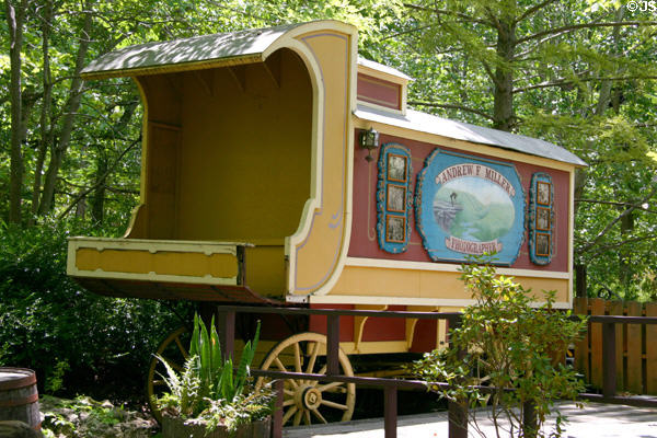 Antique photographers wagon at Silver Dollar City. Branson, MO.