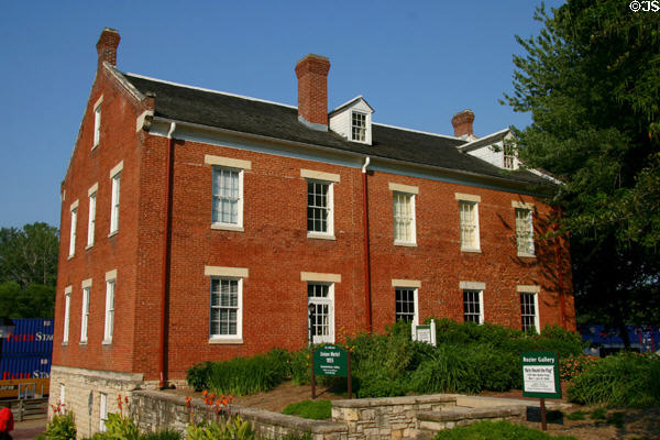 Union Hotel (1855) (101 Jefferson) at Jefferson Landing State Historic Site. Jefferson City, MO. Architect: Charles Maus.