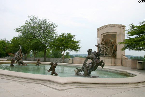 Fountain of Centaurs by Adolph A. Weinman at Missouri State Capitol. Jefferson City, MO.