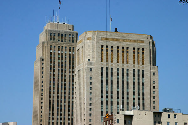 City Hall & Jackson County Courthouse. Kansas City, MO.