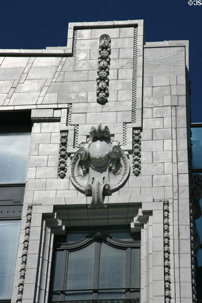 Terra cotta frieze of former Boley Clothing Company Building. Kansas City, MO.