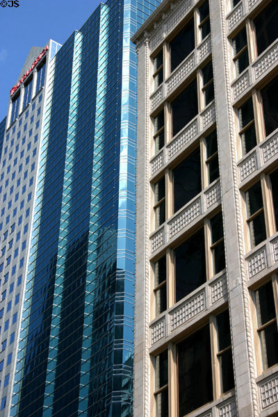 Town Pavilion & Palace Clothing Co. facades. Kansas City, MO.