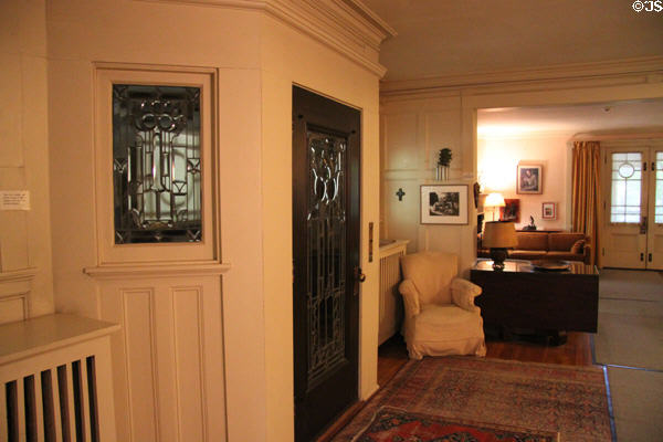 Front door in Thomas Hart Benton Home. Kansas City, MO.