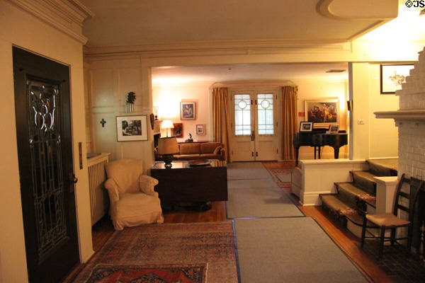Entry hall & parlor of Thomas Hart Benton Home. Kansas City, MO.