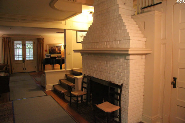 Fireplace of Thomas Hart Benton Home. Kansas City, MO.