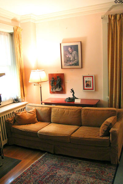 Artist mementos on wall of Thomas Hart Benton Home. Kansas City, MO.