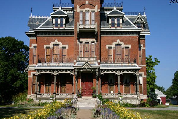 First two floor details of Vaile Mansion. Independence, MO.