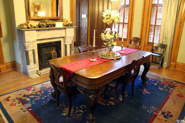 Dining room at Vaile Mansion. Independence, MO.