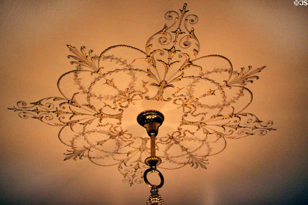 Ceiling molding at Lewis-Bingham-Waggoner House. Independence, MO.