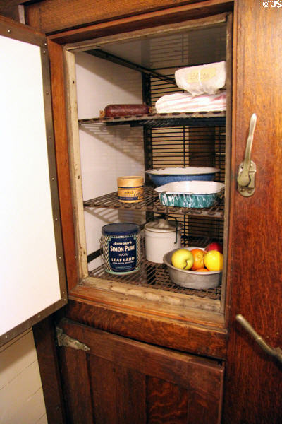 Ice box outer door at Lewis-Bingham-Waggoner House. Independence, MO.