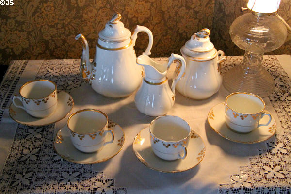 Tea & coffee service at Jackson County Marshall's House Museum. Independence, MO.