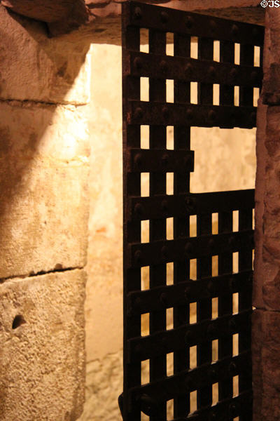 Jail cell door at 1859 Jail Museum. Independence, MO.
