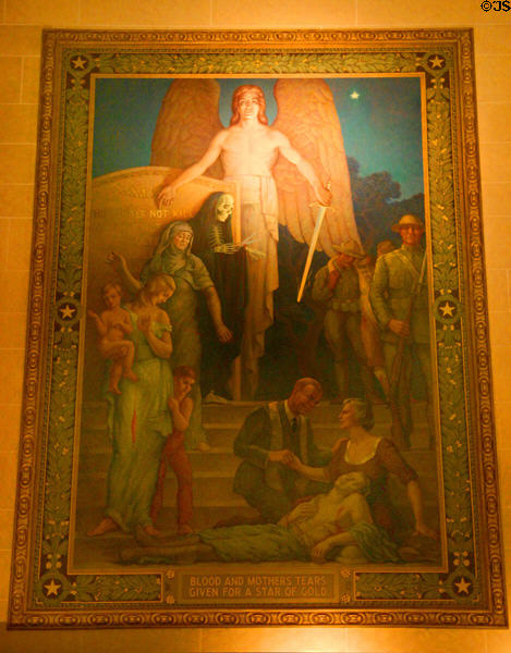 Gold Star Mothers mural by Daniel MacMorris at Liberty Memorial. Kansas City, MO.
