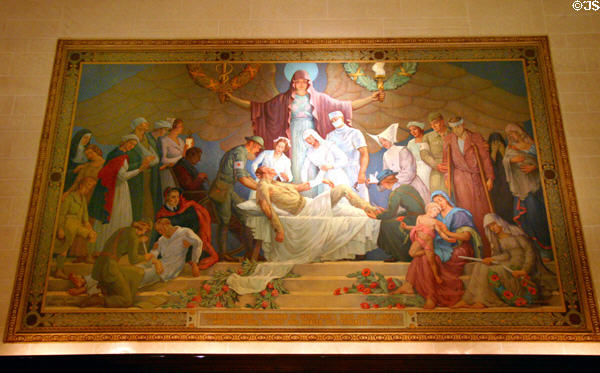 Nurses mural by Daniel MacMorris at Liberty Memorial. Kansas City, MO.