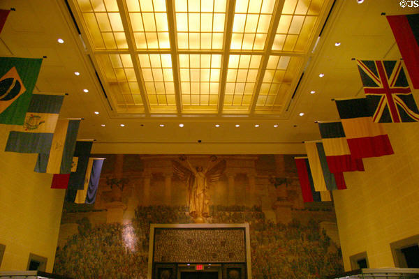 American Legion mural over doorway at Liberty Memorial. Kansas City, MO.