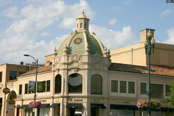 Baroque dome at Central St. & Nichols Road at Country Club Plaza shopping area. Kansas City, MO.
