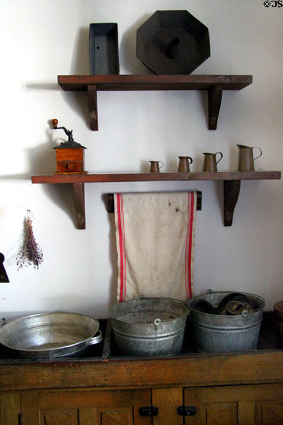 Dry sink in kitchen at John Wornall House Museum. Kansas City, MO.