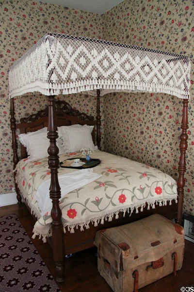 Four-poster bed at John Wornall House Museum. Kansas City, MO.