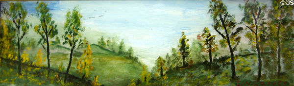 Painting of Forest by George Washington Carver at Carver's Birthplace National Monument. Diamond, MO.
