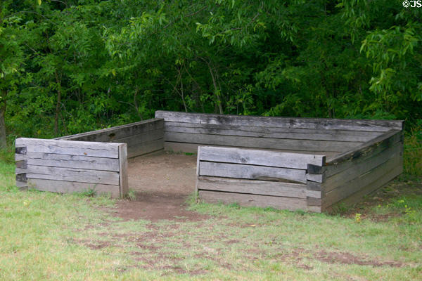 Site of Carver's birthplace cabin born in slavery at his National Monument. Diamond, MO.