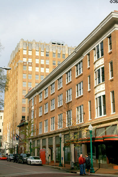 Plaza, two-storey & Emporium Buildings along Congress Street. Jackson, MS.