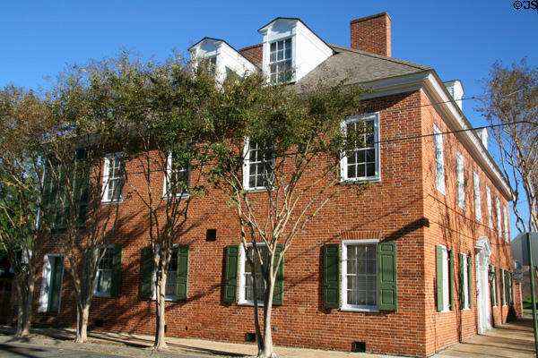 Don Manuel Texada home (c1792) (222 S. Wall at Washington St.) has served as a tavern, hotel & oldest Capitol Building in Mississippi. Natchez, MS. On National Register.