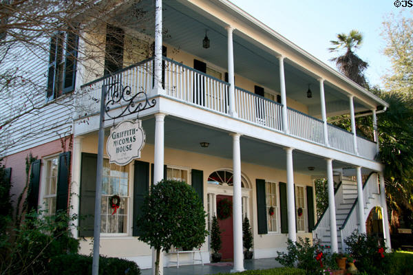 Griffith-McComas House (1793) (301 S. Wall at Washington St.). Natchez, MS. On National Register.