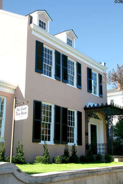 Van Court Town Houses (c1835) (Washington St. at S. Union). Natchez, MS. On National Register.