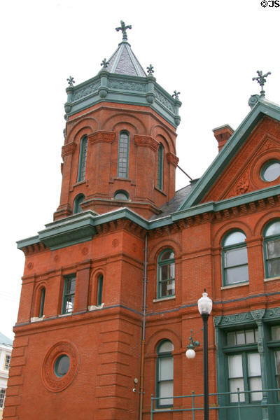 Octagonal tower of Mississippi River Commission Building. Vicksburg, MS.