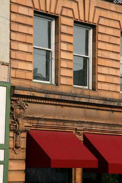 Facade details of Hirbour Block. Butte, MT.