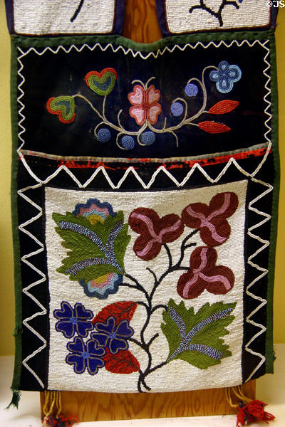Chippewa Indian beaded war apron (c1880-90) at Aurora Plainsman Museum. Aurora, NE.