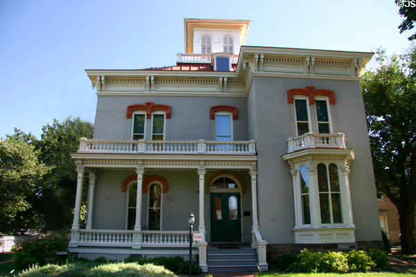 Thomas P. Kennard house (1869) (1627 H St.), now Nebraska Statehood Memorial. Lincoln, NE. Style: Italianate. Architect: John K. Winchell. On National Register.