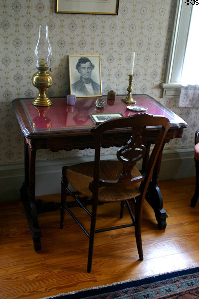 Writing table in Pierce Manse. Concord, NH.