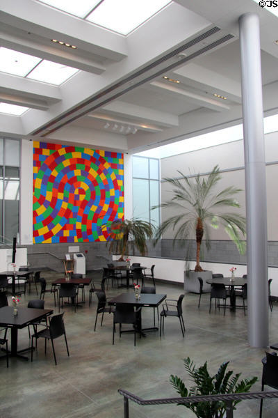Restaurant in winter garden at Currier Museum of Art. Manchester, NH.