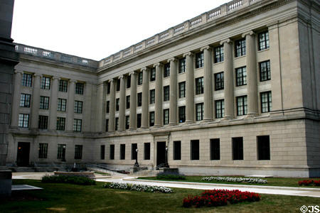 Additions to New Jersey State Capitol (1930). Trenton, NJ. Architect: John Notman, Samuel Sloan, Lewis H. Broome, et al.
