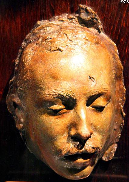 Death mask of Pancho Villa (c1923) at New Mexico History Museum. Santa Fe, NM.