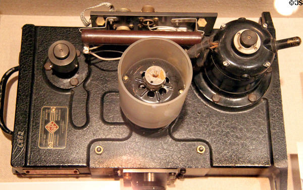 Oscillograph recorder which captured data about the first atomic bomb blast (July 16, 1945) at New Mexico History Museum. Santa Fe, NM.