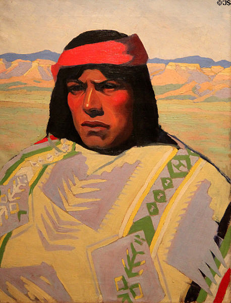 Yen-see-do painting (c1915) by Louise Crow at New Mexico Museum of Art. Santa Fe, NM.