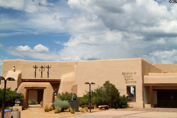 Detail of adobe architecture of Museum of Indian Arts & Culture. Santa Fe, NM.